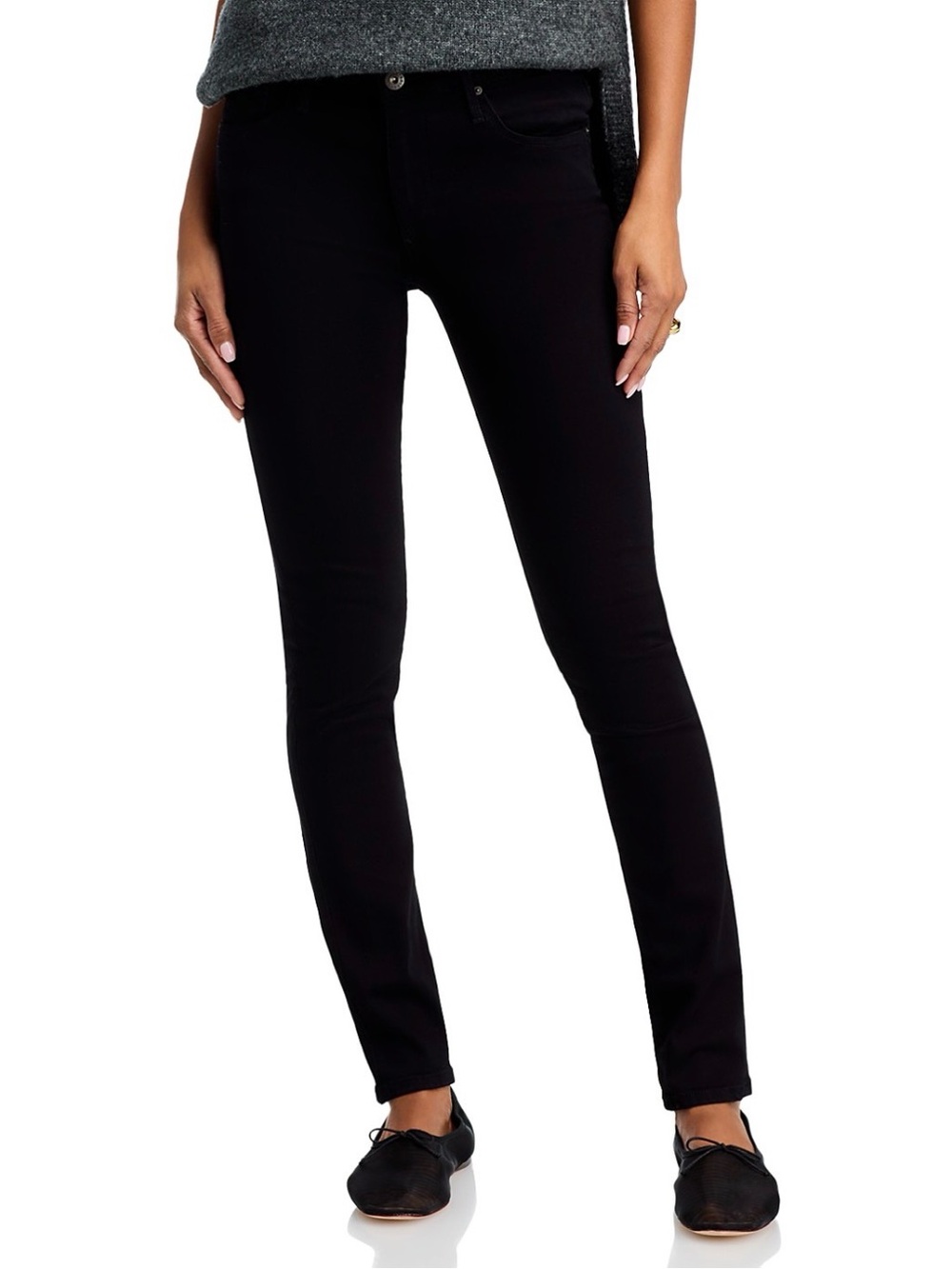 AG Adriano Goldschmied The Prima Black Cigarette Jeans 25R